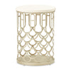 Michael Amini La Marisia Marble Chairside Table