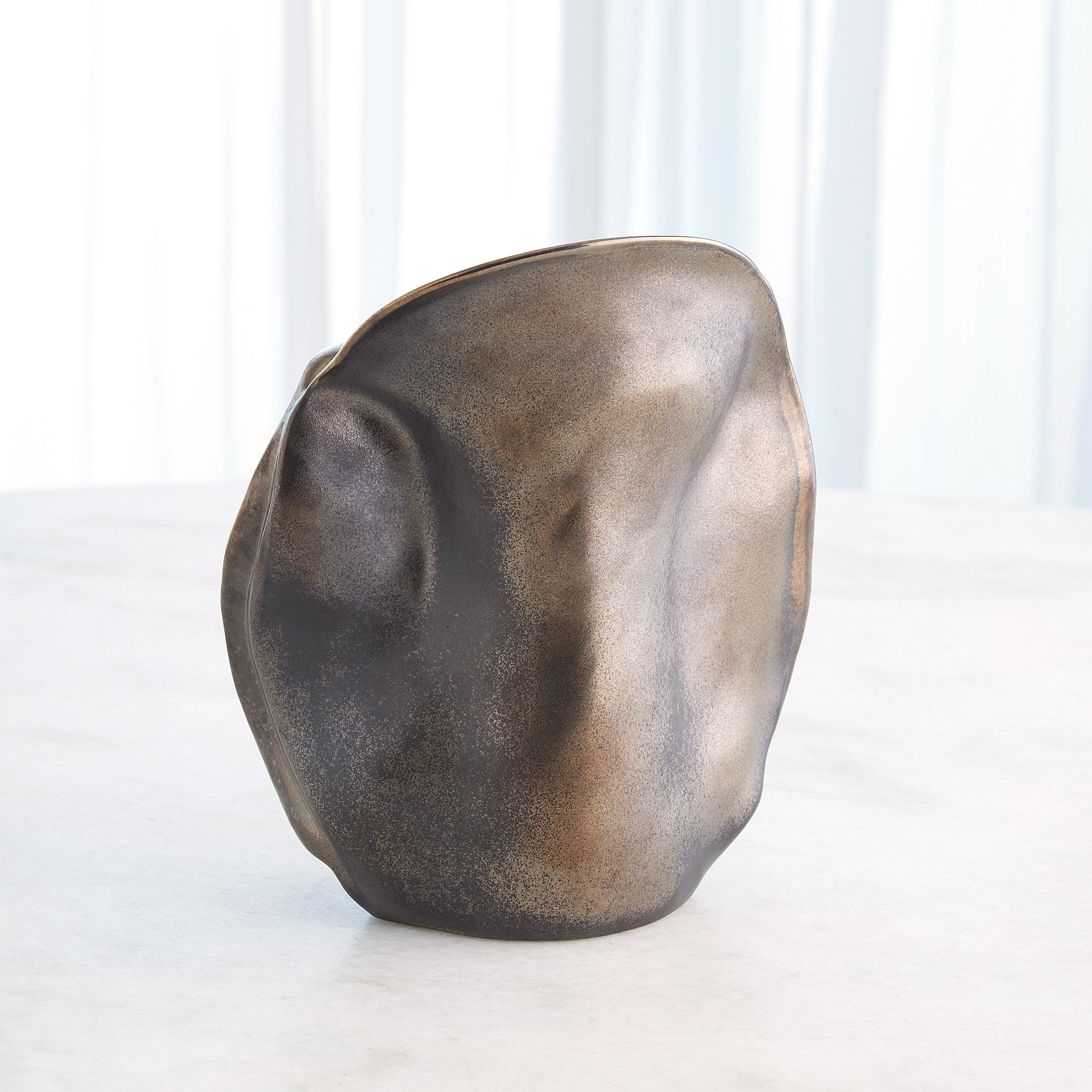 Global Views Bocca Vase Reactive Bronze