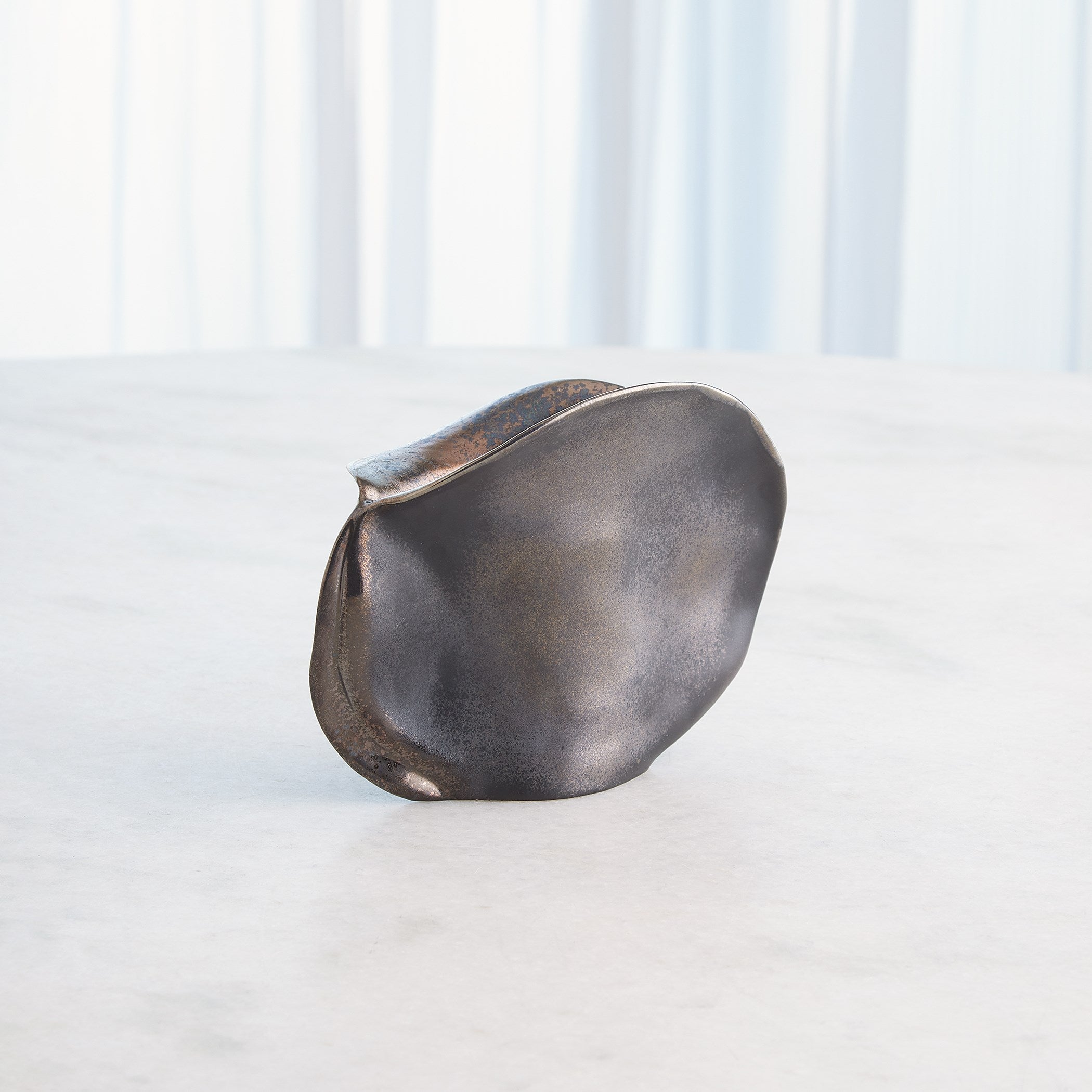 Global Views Bocca Vase Reactive Bronze