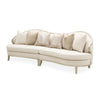Michael Amini Camellia Field Caramel 2-Piece Sofa - Cornsilk/Champagne