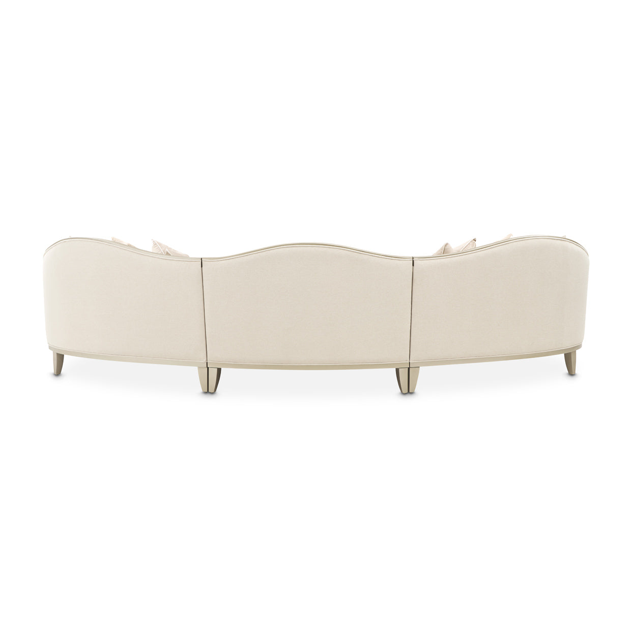 Michael Amini Camellia Field Caramel 3-Piece Sofa - Cornsilk/Champagne