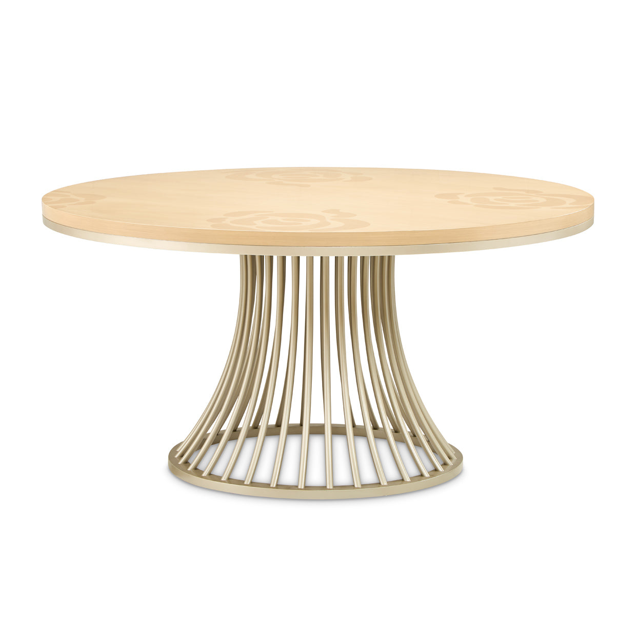 Michael Amini Camellia Field Caramel Round Dining Table