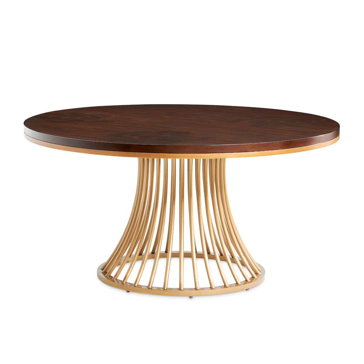 Michael Amini Camellia Field Caramel Round Dining Table