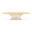 Michael Amini Camellia Field Rectangular Pedestal Dining Table - Caramel