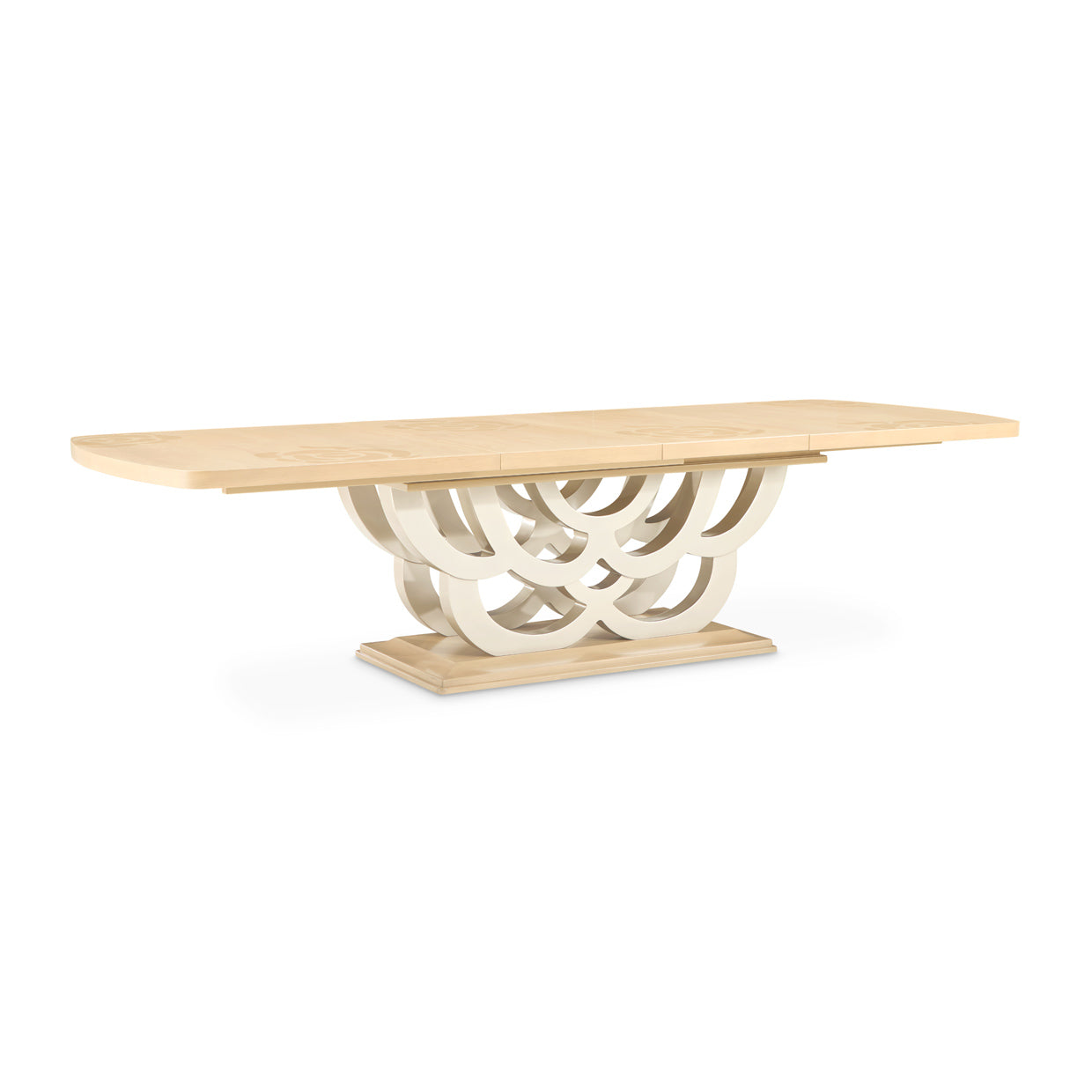 Michael Amini Camellia Field Caramel Pedestal Dining Table