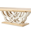 Michael Amini Camellia Field Rectangular Pedestal Dining Table - Caramel