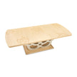 Michael Amini Camellia Field Rectangular Pedestal Dining Table - Caramel