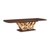 Michael Amini Camellia Field Caramel Pedestal Dining Table