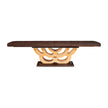 Michael Amini Camellia Field Caramel Pedestal Dining Table