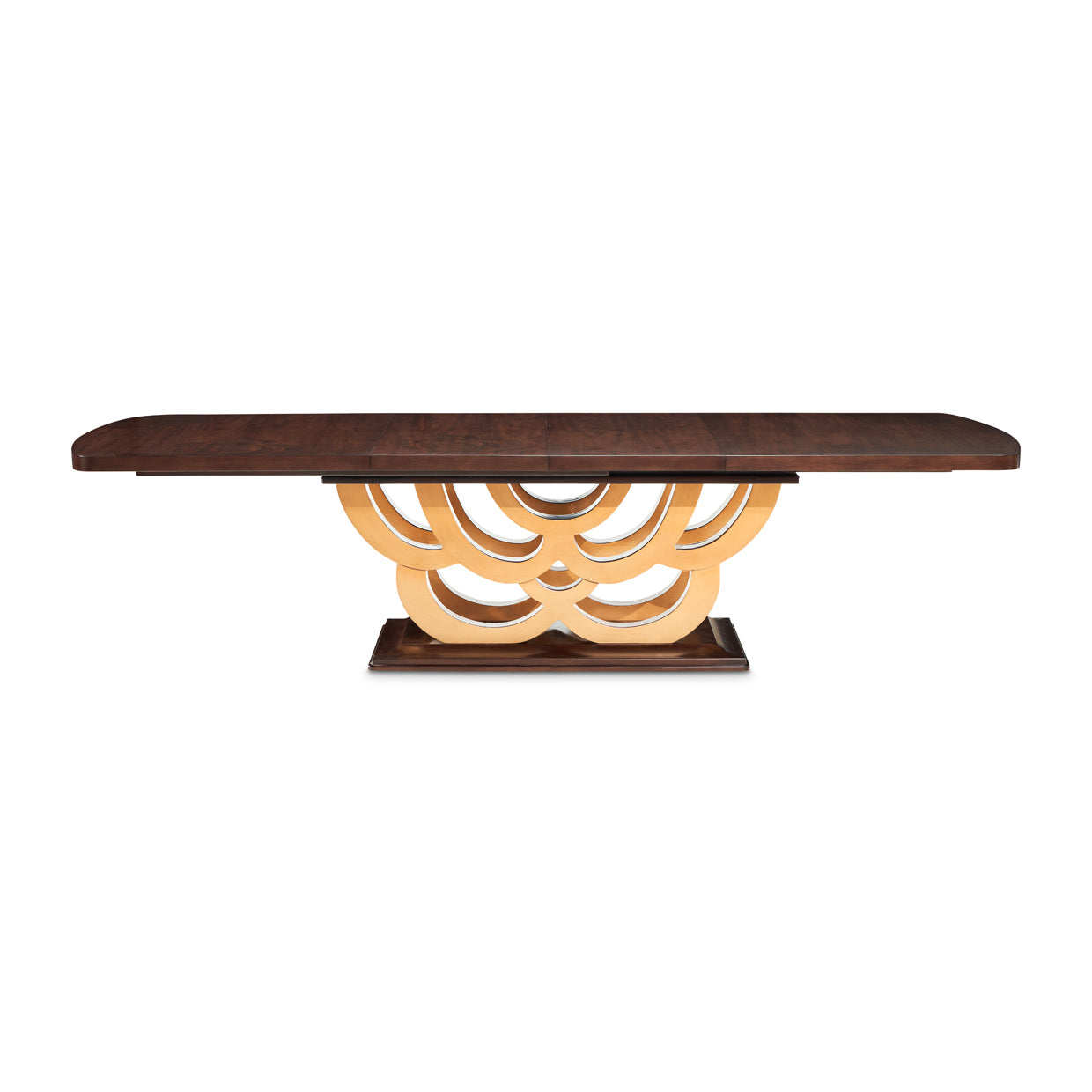 Michael Amini Camellia Field Caramel Pedestal Dining Table