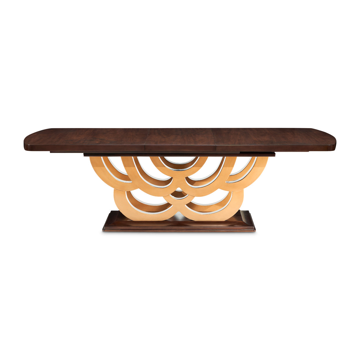 Michael Amini Camellia Field Caramel Pedestal Dining Table