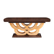 Michael Amini Camellia Field Caramel Pedestal Dining Table