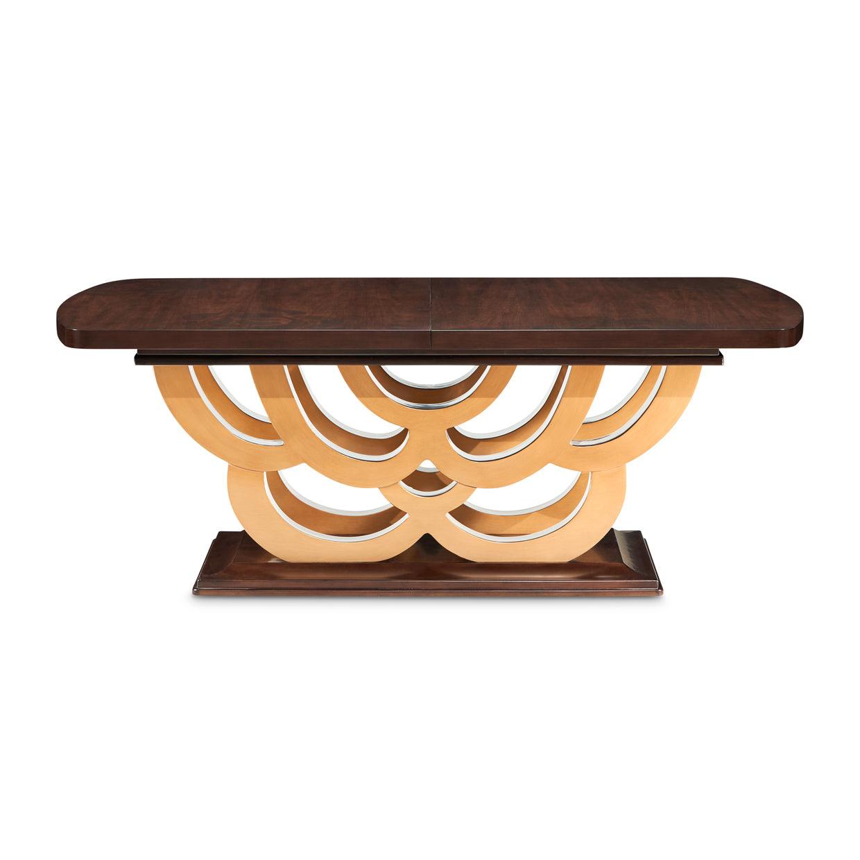 Michael Amini Camellia Field Caramel Pedestal Dining Table
