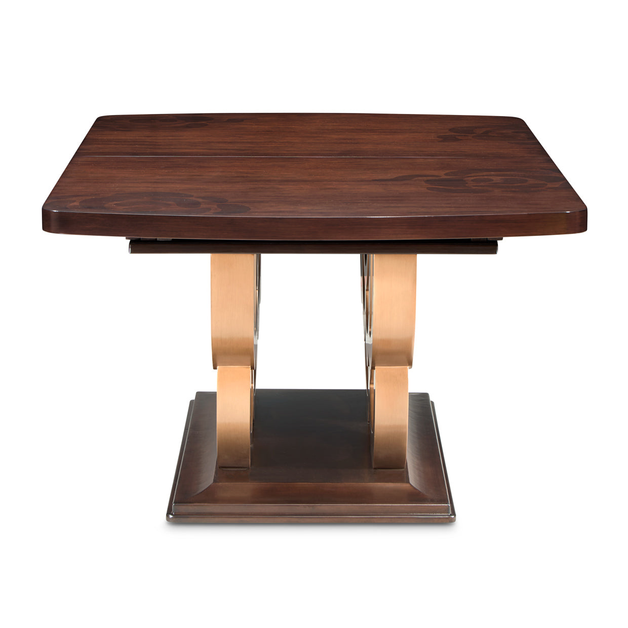 Michael Amini Camellia Field Caramel Pedestal Dining Table