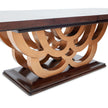 Michael Amini Camellia Field Caramel Pedestal Dining Table