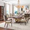 Michael Amini Camellia Field Caramel Pedestal Dining Table