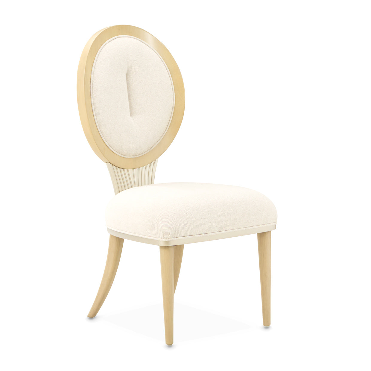 Michael Amini Camellia Field Caramel Side Chair