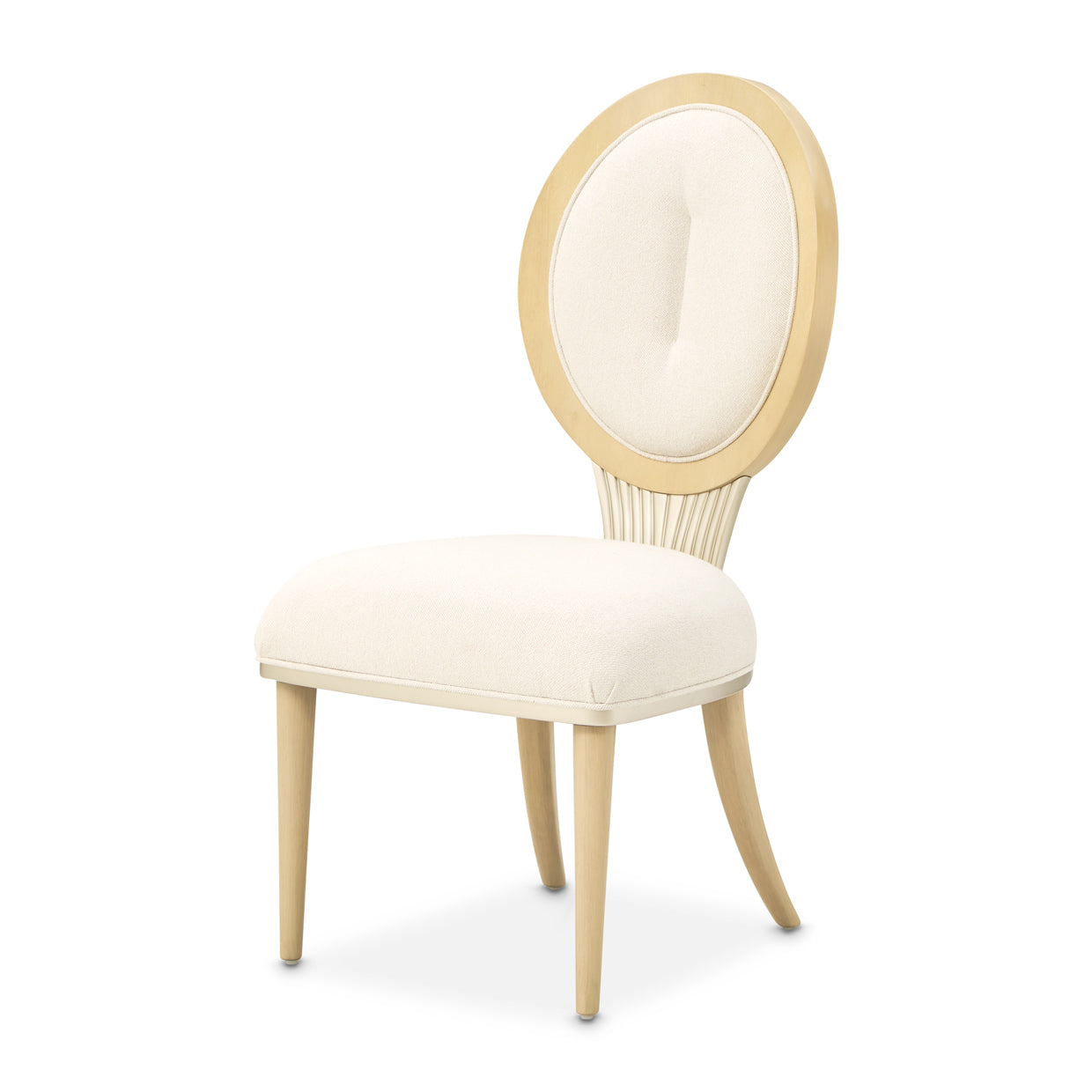 Michael Amini Camellia Field Caramel Side Chair