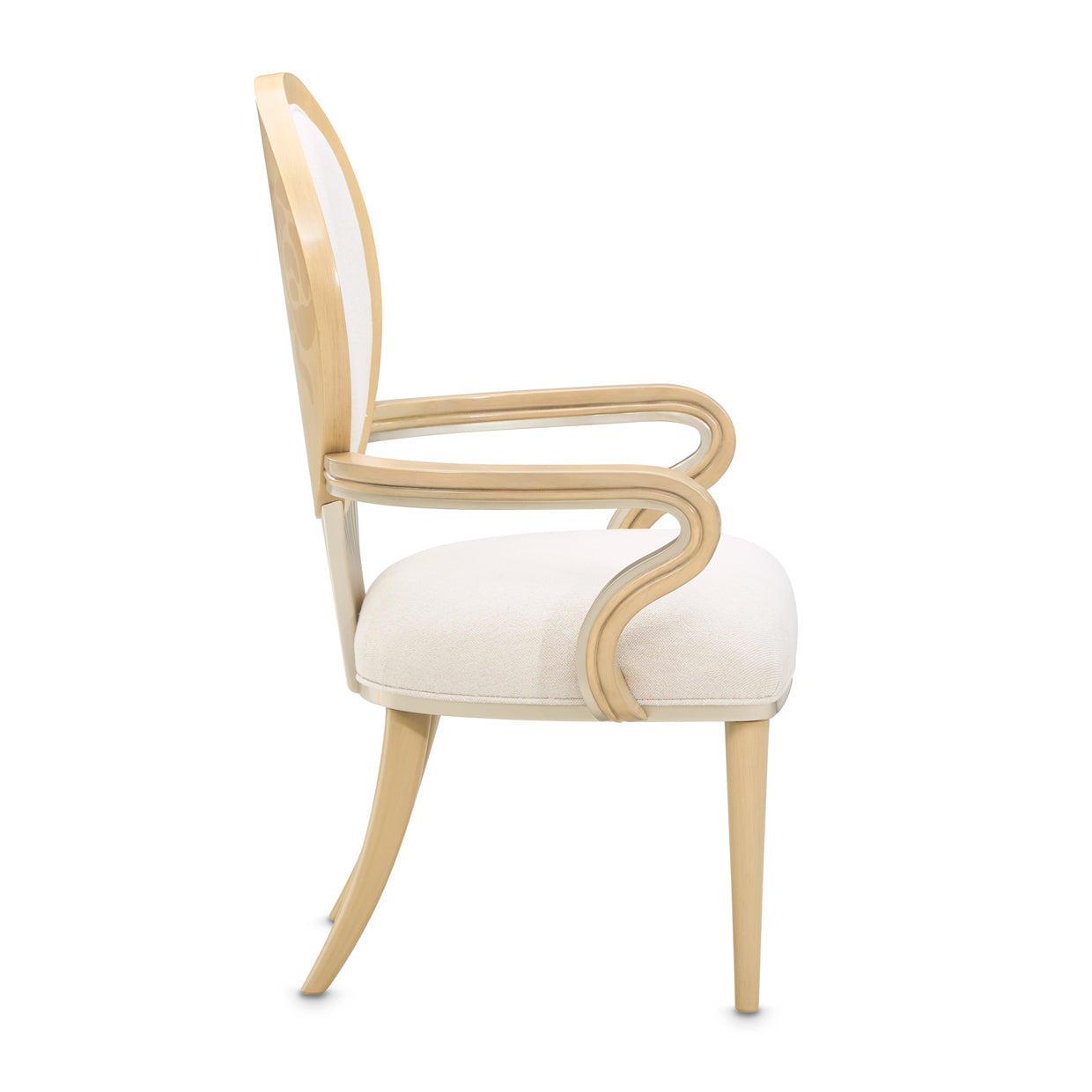 Michael Amini Camellia Field Caramel Arm Chair