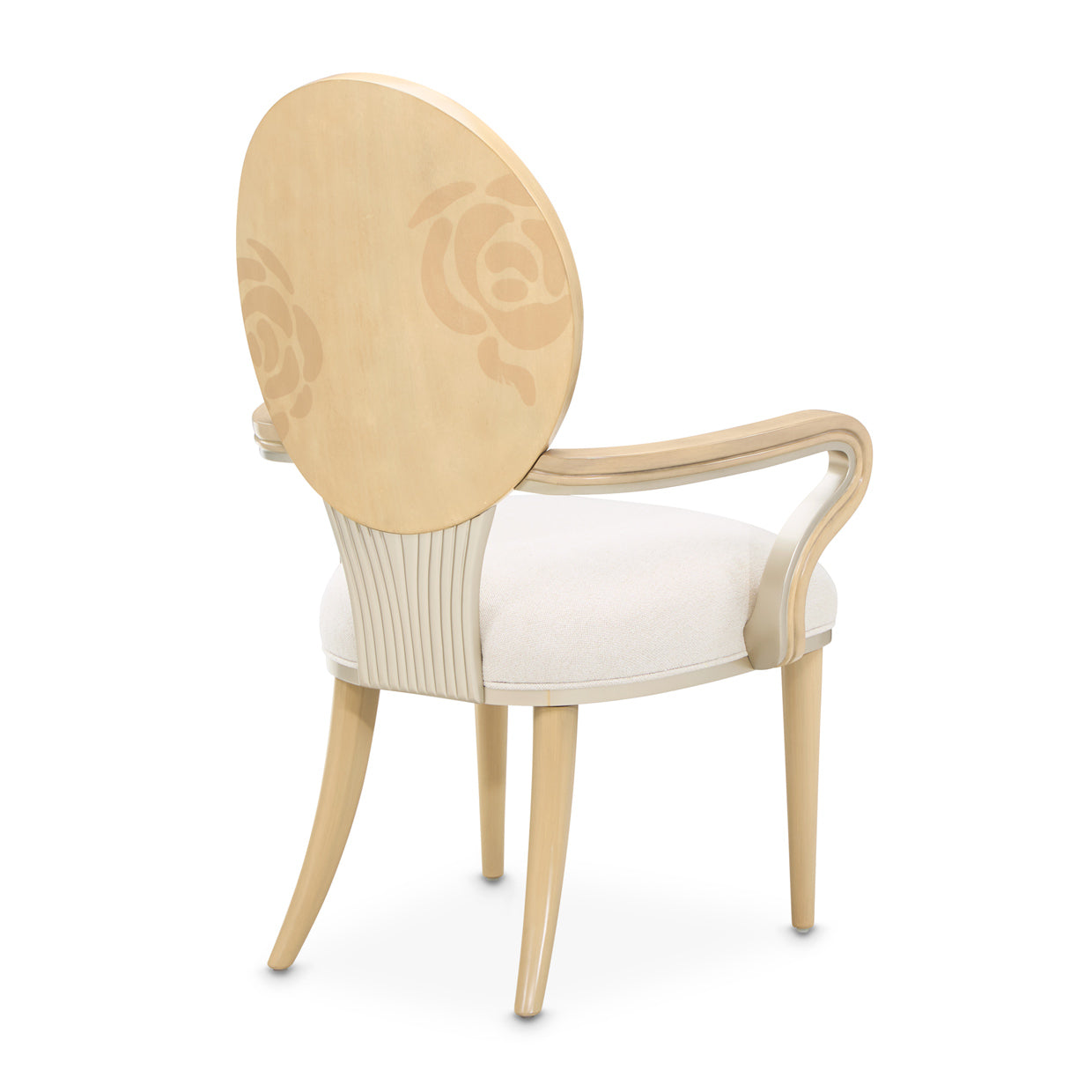 Michael Amini Camellia Field Caramel Arm Chair