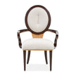 Michael Amini Camellia Field Caramel Arm Chair