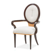 Michael Amini Camellia Field Caramel Arm Chair