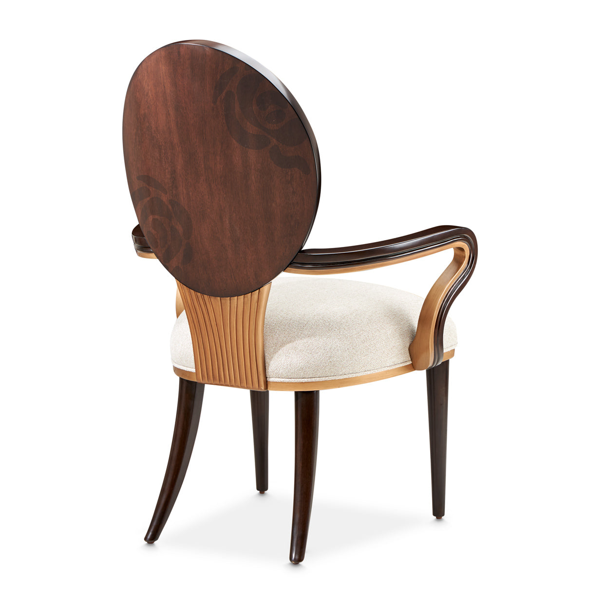 Michael Amini Camellia Field Caramel Arm Chair