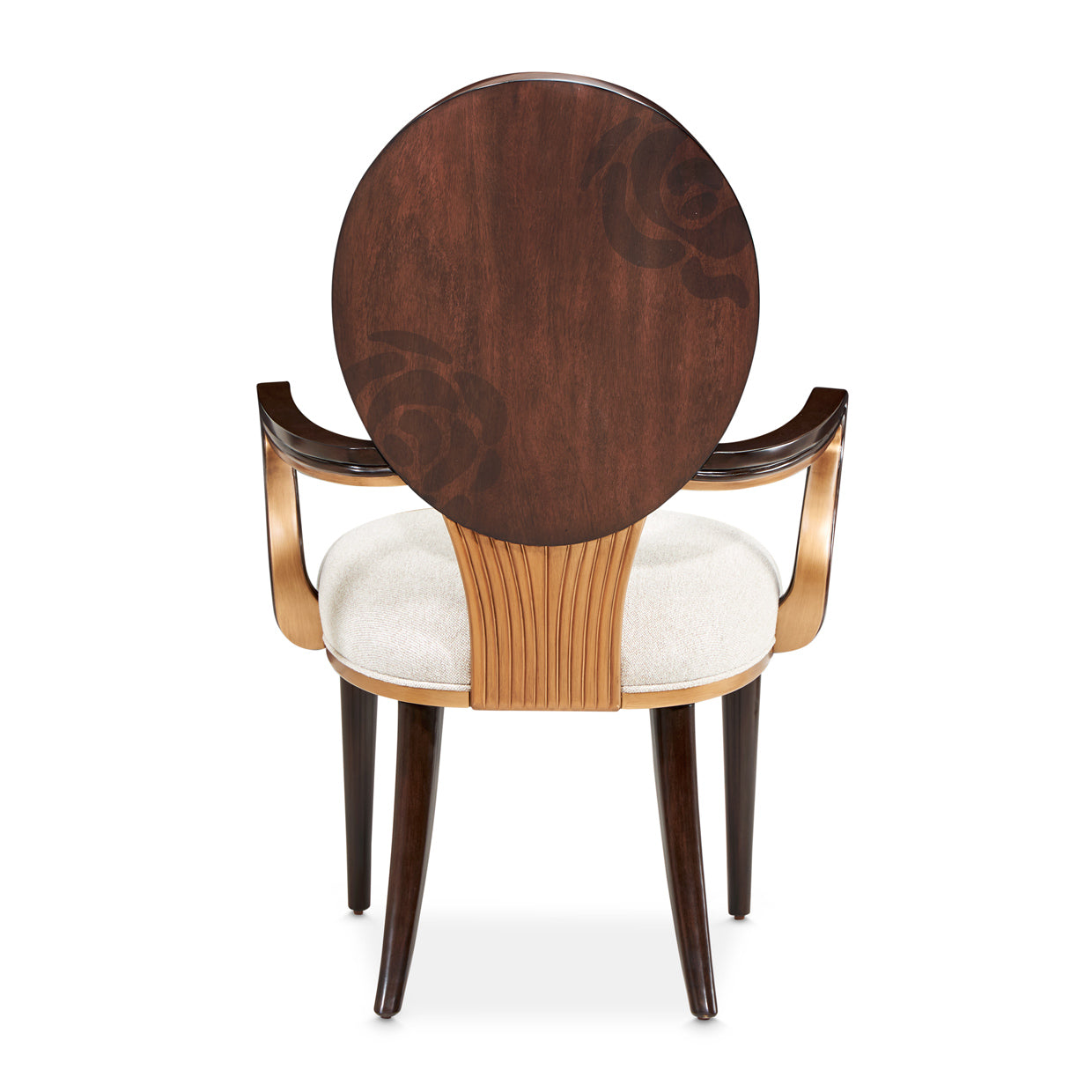 Michael Amini Camellia Field Caramel Arm Chair