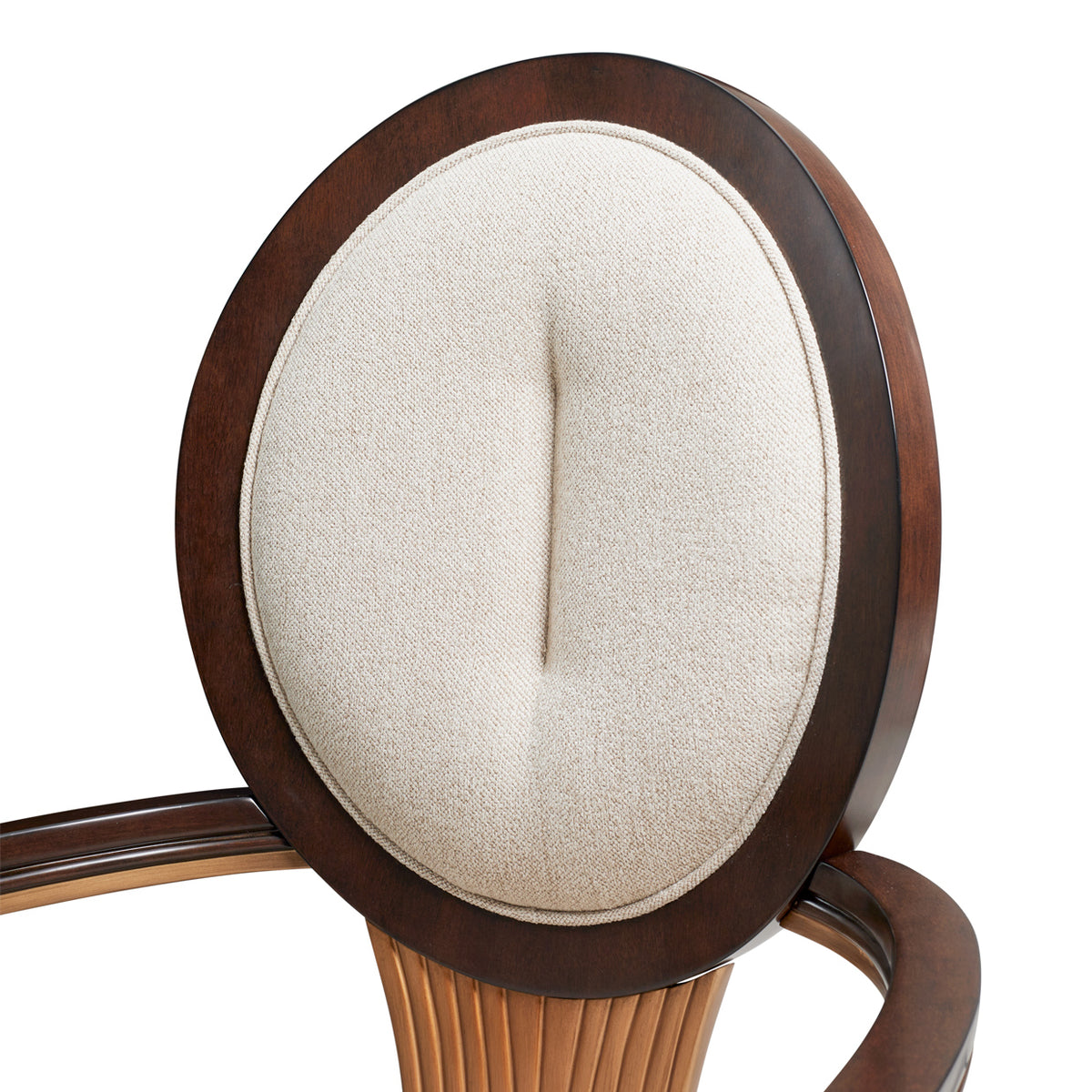 Michael Amini Camellia Field Caramel Arm Chair - Set of 2