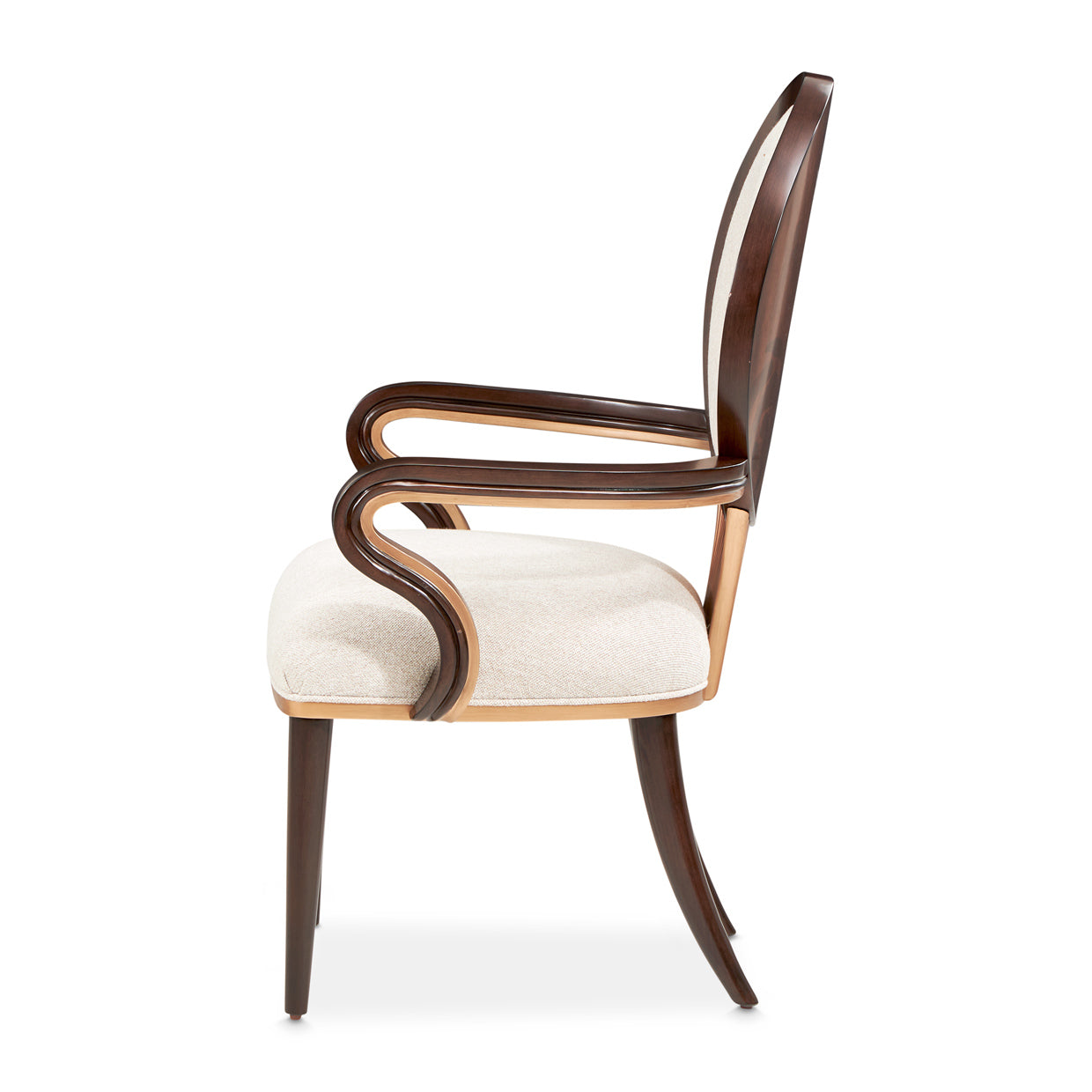 Michael Amini Camellia Field Caramel Arm Chair