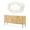 Michael Amini Camellia Field Caramel Sideboard & Mirror