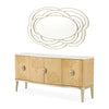 Michael Amini Camellia Field Caramel Sideboard & Mirror