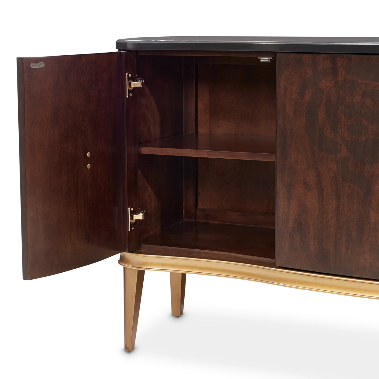 Michael Amini Camellia Field Caramel Sideboard