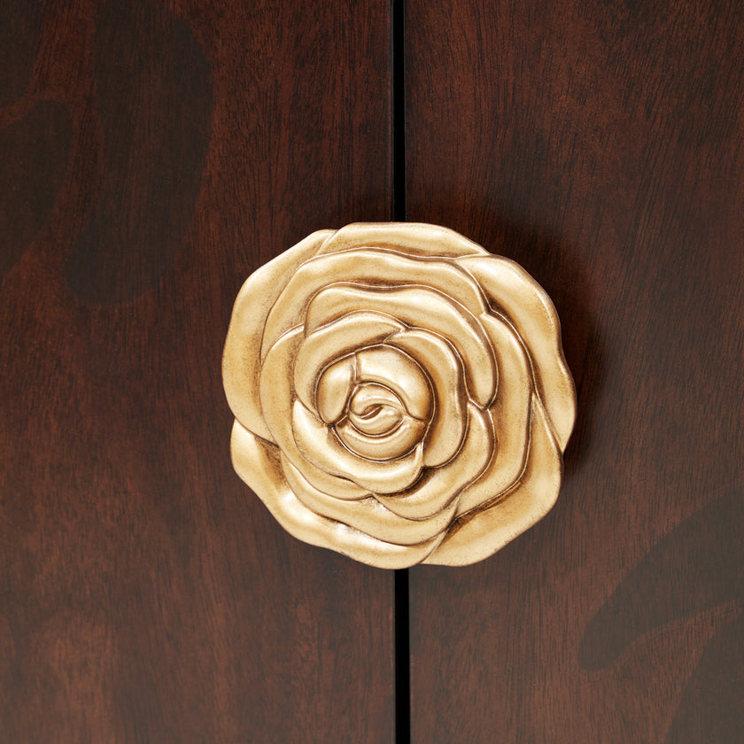 Michael Amini Camellia Field Caramel Sideboard