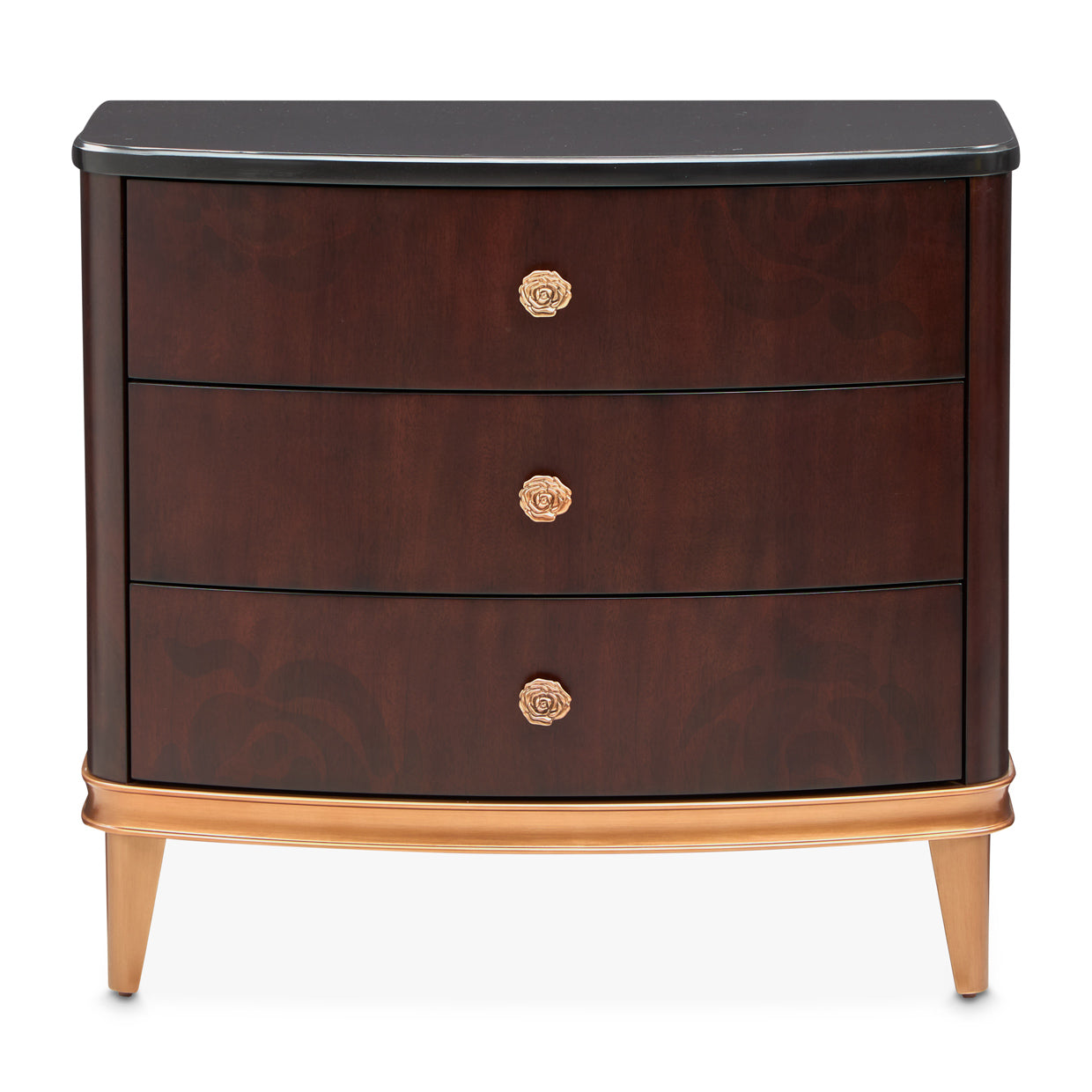 Michael Amini Camellia Field Caramel Nightstand