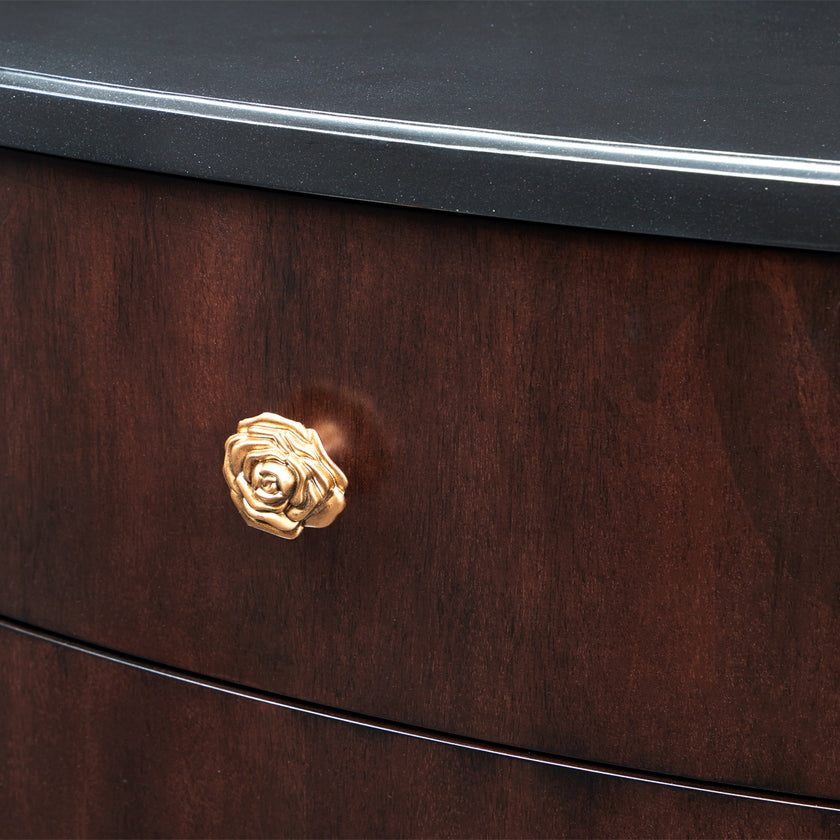 Michael Amini Camellia Field Caramel Nightstand