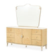 Michael Amini Camellia Field Caramel Dresser w Mirror