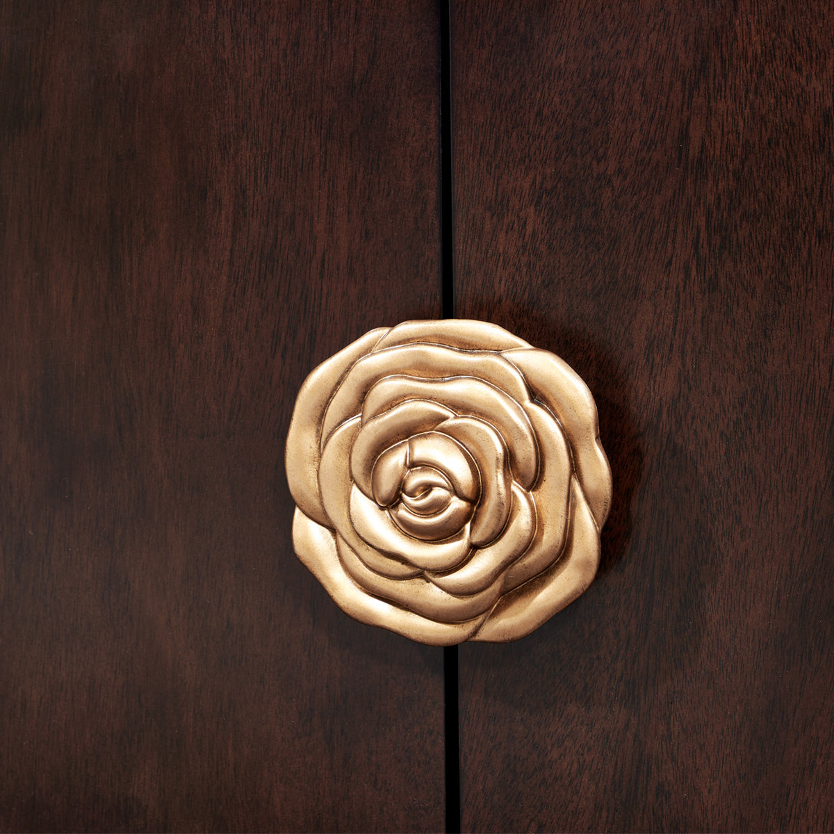 Michael Amini Camellia Field Caramel Media Cabinet