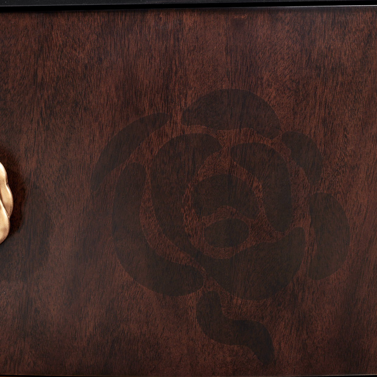 Michael Amini Camellia Field Caramel Media Cabinet
