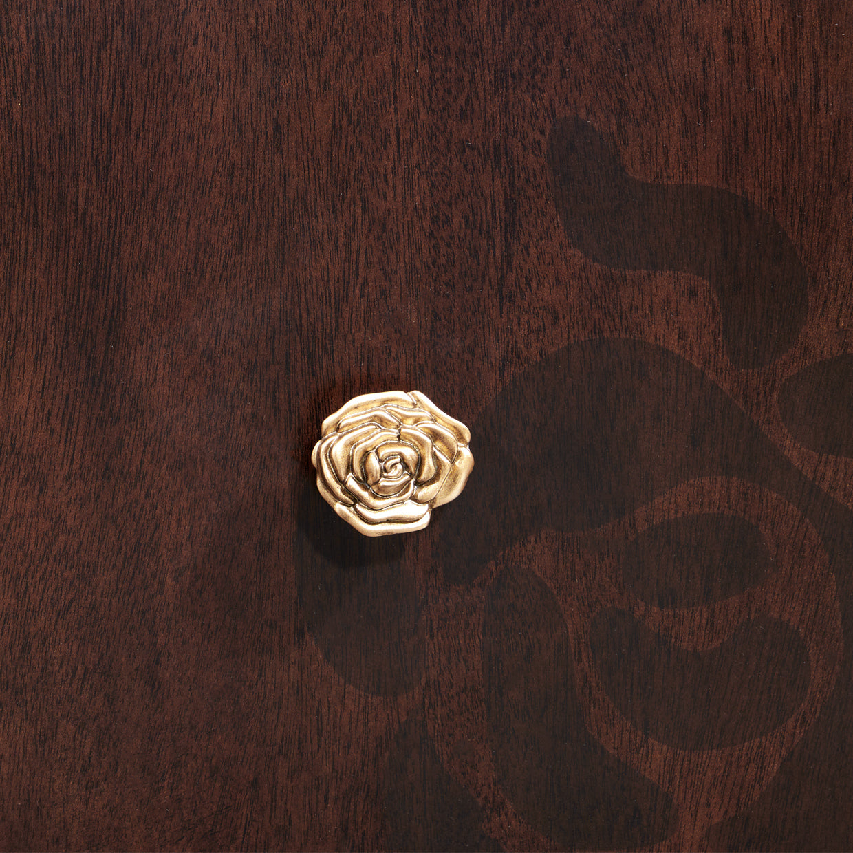 Michael Amini Camellia Field Caramel Media Cabinet