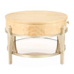 Michael Amini Camellia Field Caramel Oval Cocktail Table
