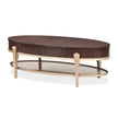 Michael Amini Camellia Field Caramel Oval Cocktail Table