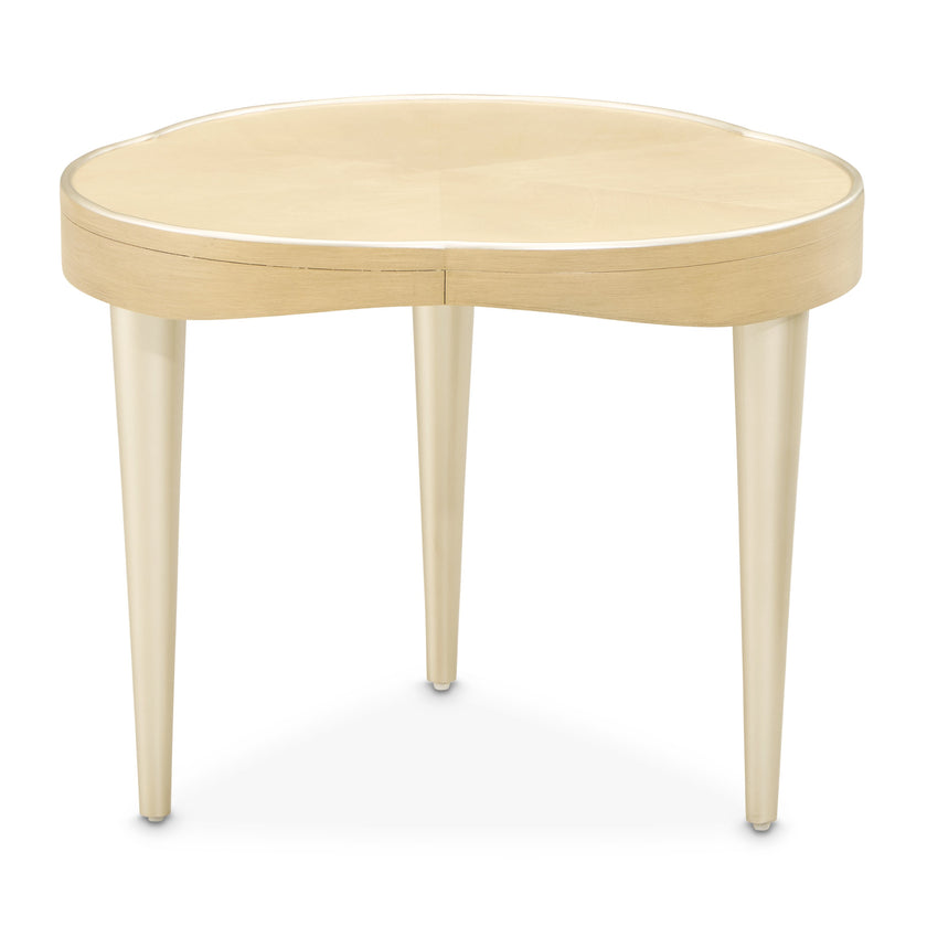 Michael Amini Camellia Field End Table - Caramel