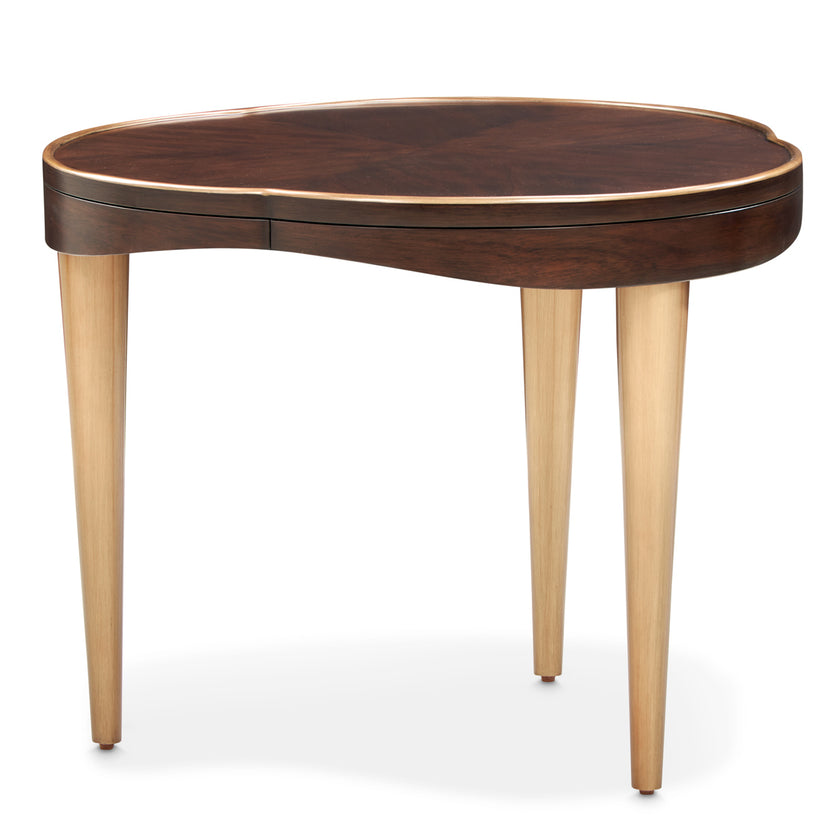 Michael Amini Camellia Field Caramel End Table