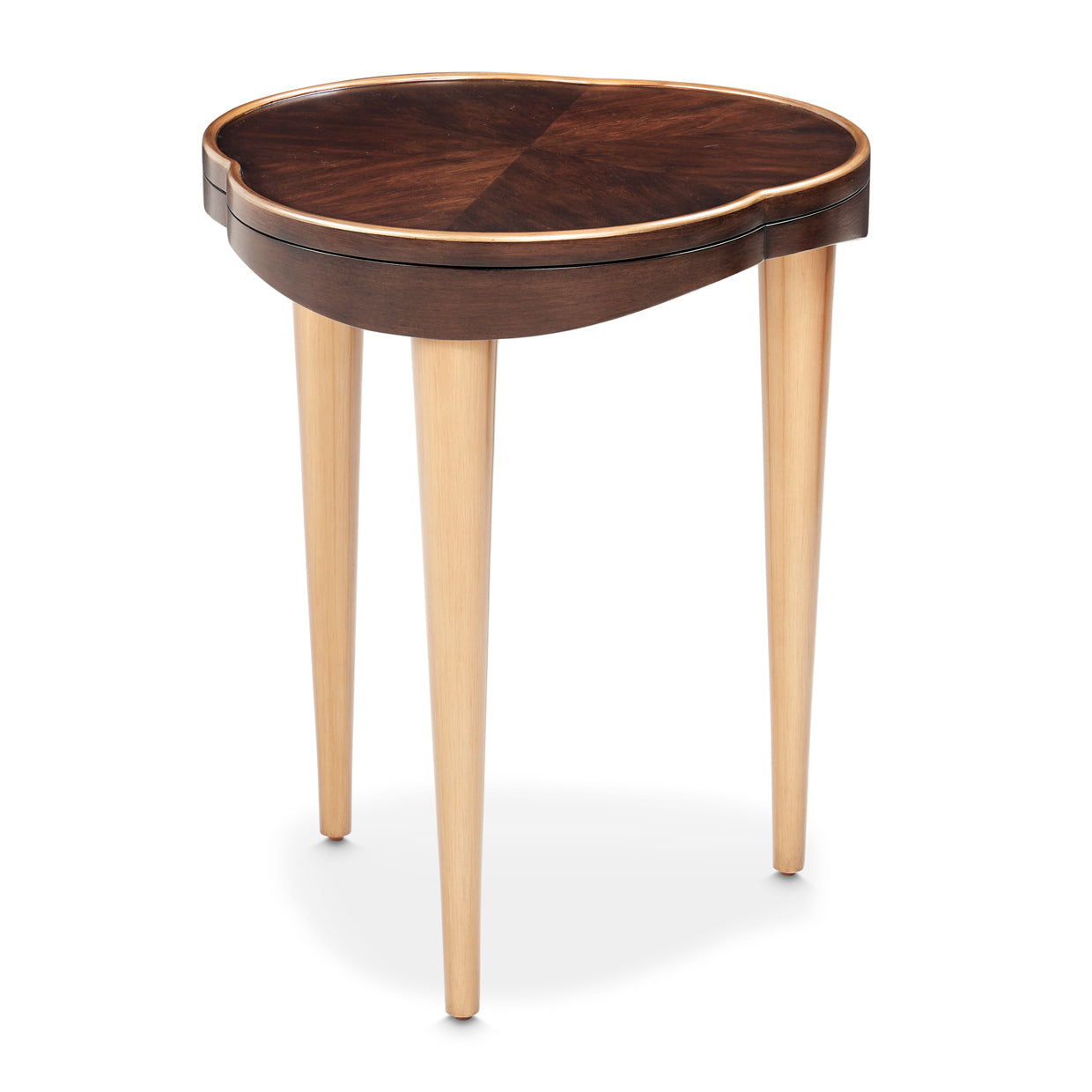 Michael Amini Camellia Field Caramel Chairside Table