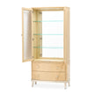 Michael Amini Camellia Field Caramel Display Cabinet
