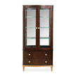 Michael Amini Camellia Field Caramel Display Cabinet