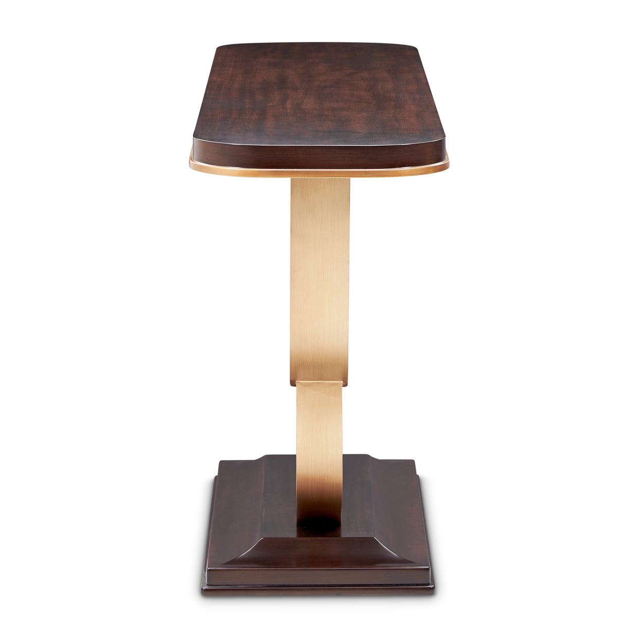 Michael Amini Camellia Field Caramel Console Table