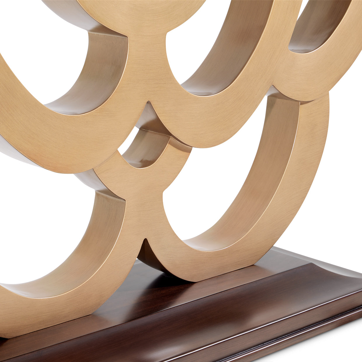 Michael Amini Camellia Field Caramel Console Table