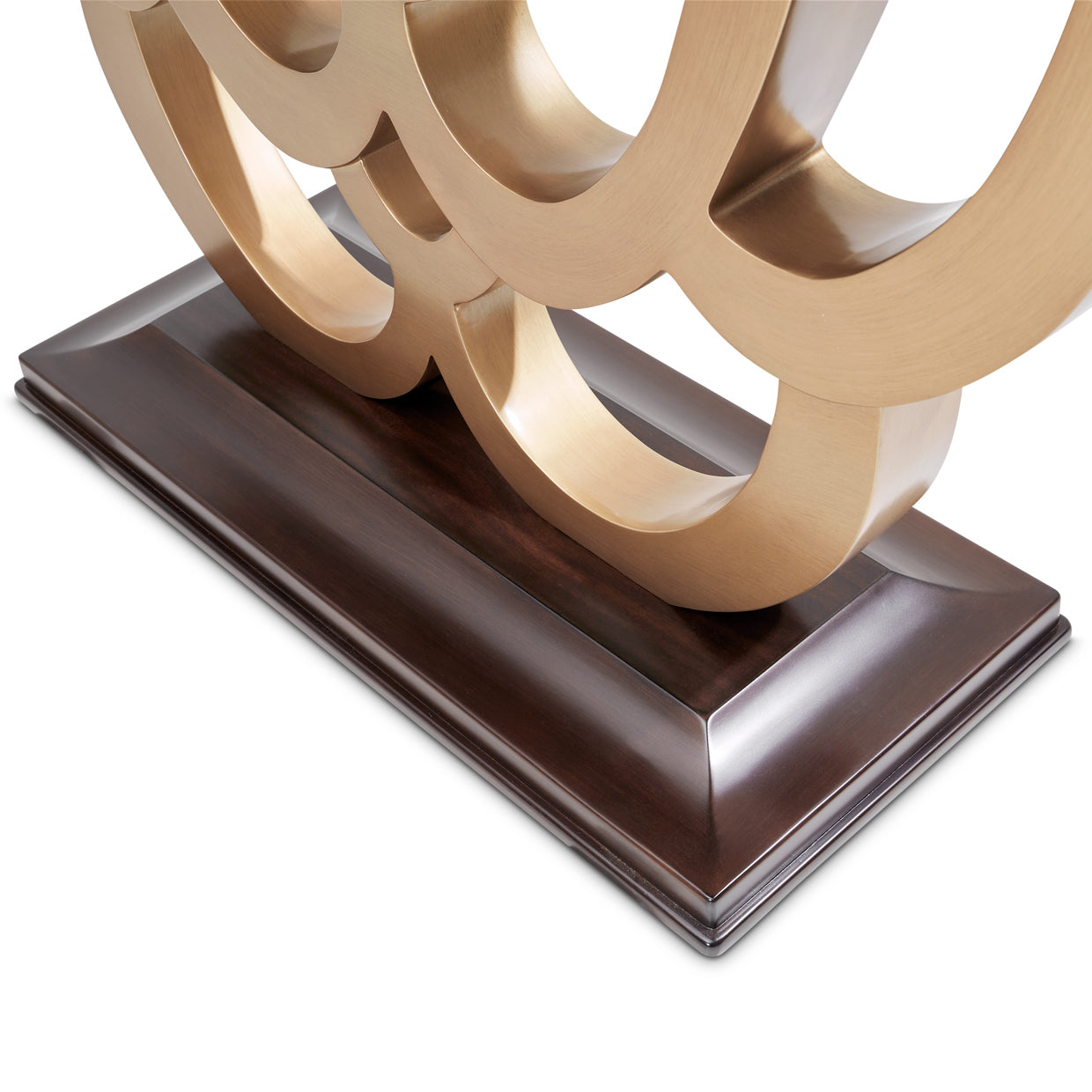 Michael Amini Camellia Field Caramel Console Table